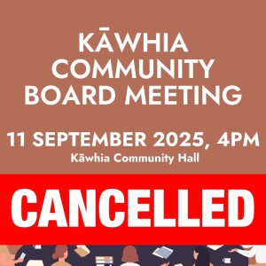 KĀWHIA COMMUNITY BOARD CANCELLED 11 SEP 2025