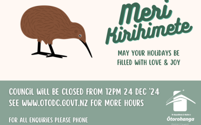 Ōtorohanga District Opening and Closing Hours 2024 - 2025.