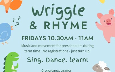 Wriggle and Rhyme at Ōtorohanga Library